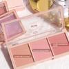 Blush Nude Makeup Natural Matte Milk Tea Color Orange Lasting Art Highlighting and Grooming All-in-One Palette, Pink, 1 Piece