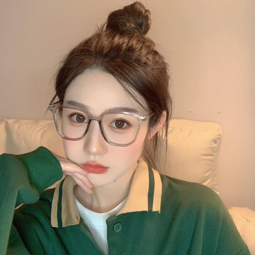 Round Spek Spec Anti Blue Light Blocking Glasses Transparent Spectacles Frame Plastic Computer Gaming Glasses Cermin Mat