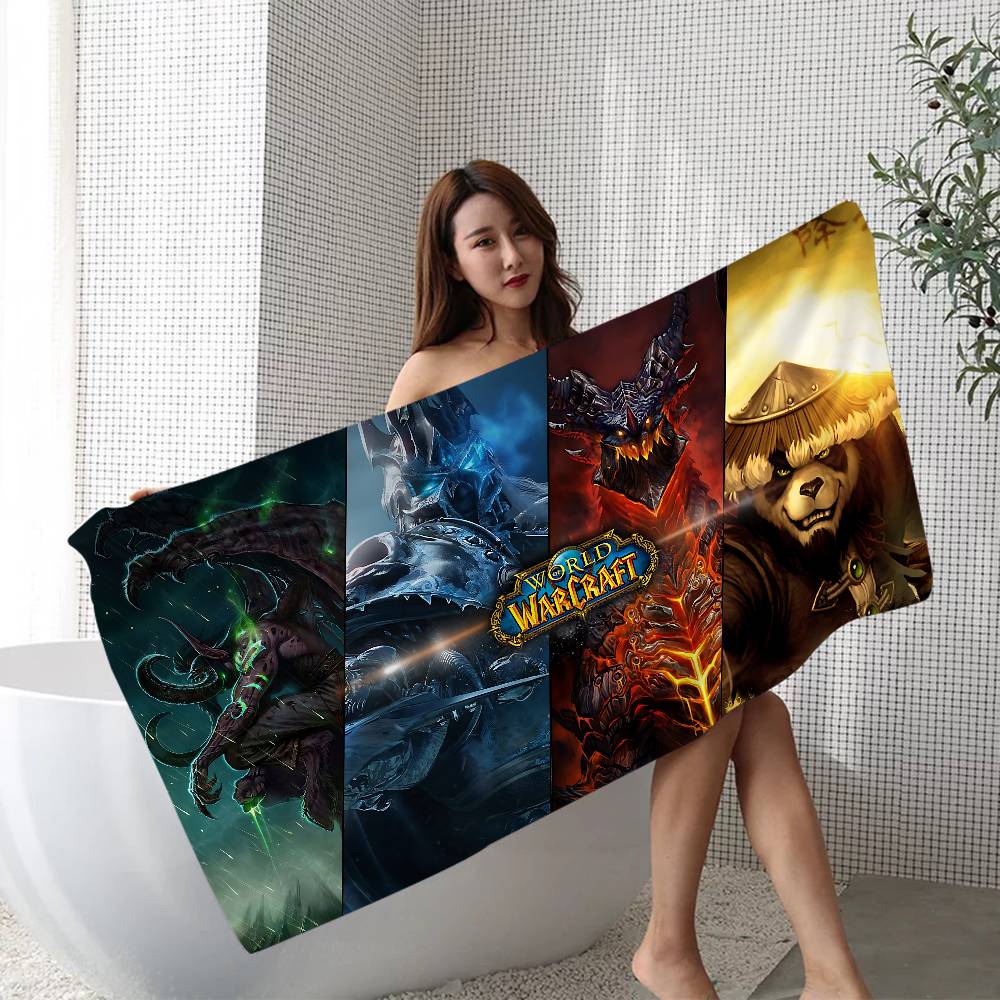 W-World of W-Warcraft Игра Большие Микрофибровые Пляжные Полотенца Быстросохнущее Полотенце Песок Пляжные Полотенца Полотенце для Бассейна для Путешествий Пляж Бассейн Йога