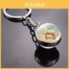 Fashion Horse Themed Glass Keychain With Durable Pendant For Gift And Personal Use