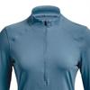 Under Armour Womens Training Series Solid Color Half-Zip Loose Breathable Quick-Dry Fitted Long Sleeve Sweatshirt Women Sweatshirt Blue 1365632-002