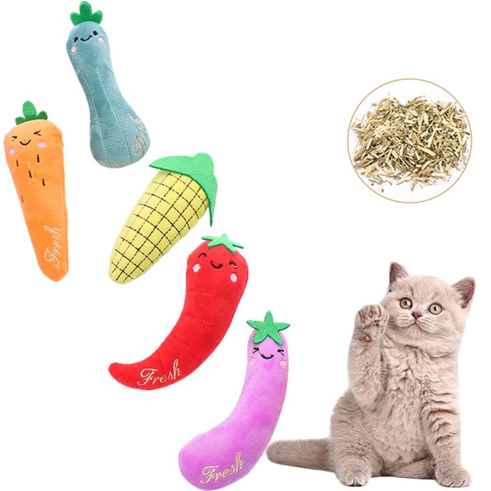 Kitten Chewing Interactive Indoor Funny Farm Theme Chew  Cat Mint  Catnip Pillows Teeth Bite