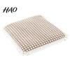 Pastoral Style Chair Mat Cotton Linen Pad, Striped Plaid Dining with Lace Trim, Seat Cover Breathable Thin Pad Ties for Office Barstool Comfortable