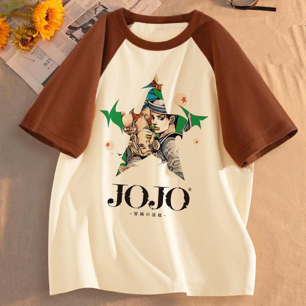 Jojo Bizarre Adventure Steel Ball Run girl anime aesthetic Classic Trendy t-shirt Retro graphic Digital Pop Culture Colorful