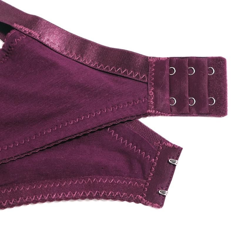 Big Size Women Bra Set Solid Color Floral Lace Full Cup Minimizer Bra Set Plus Size 38-48 D Cup Underwear Set Sexy Lingerie Women Thong Set