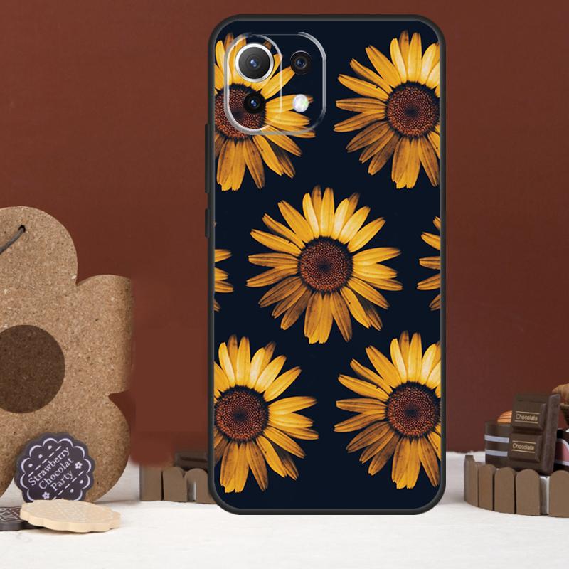Sunny Sunflower Case For Xiaomi 15T 14T 13T 14 15 Ultra 17 Pro Max POCO F8 Ultra F5 F6 F7 X5 X6 X7 Pro Cover