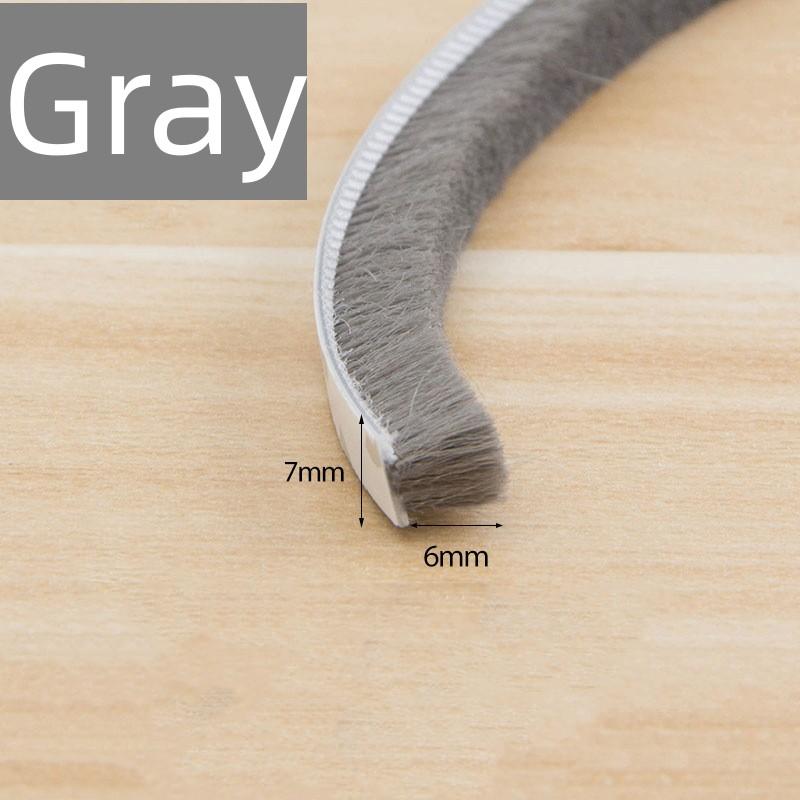 10M Self-adhesive Brush Strip For Door Window Windproof Dust-proof Sealing Home Sound Insulation Weather Stripping