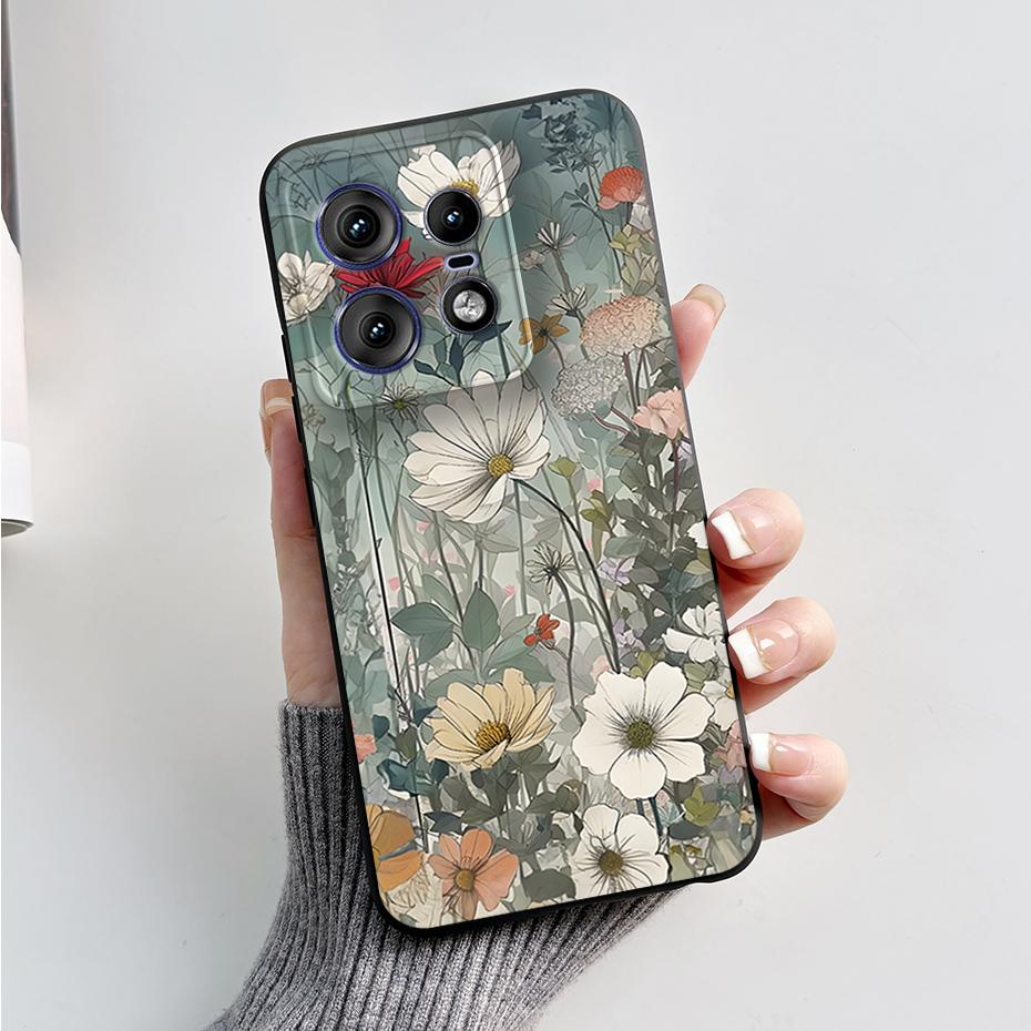 For Motorola Edge 50 Pro Ultra Fusion Case Stylish Pattern Soft Silicone Back Cover for Moto Edge 50 Pro Ultra Fusion Capa Funda