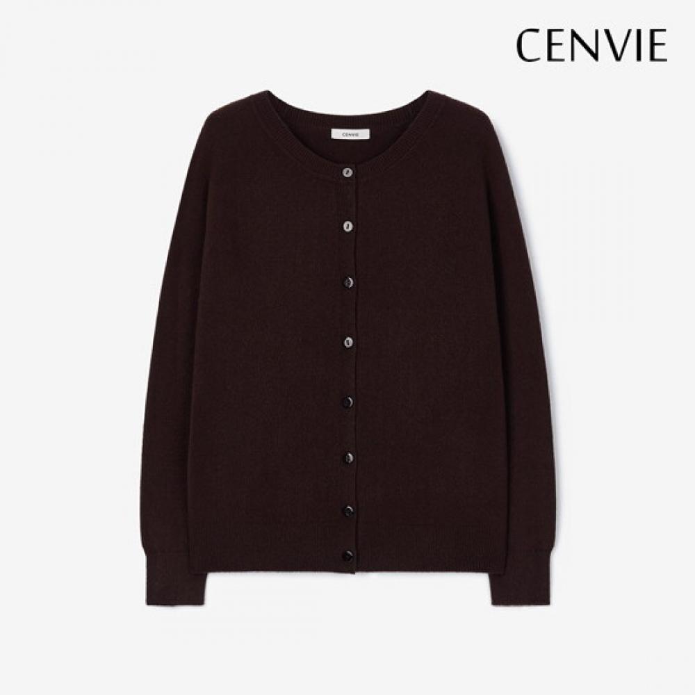 Senbi Holgarment Round Neck Knit Cardigan Classic