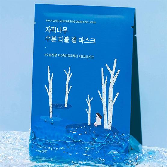 ROUND LAB Увлажняющая двойная гелевая маска с березовым соком 23 мл*10 шт.