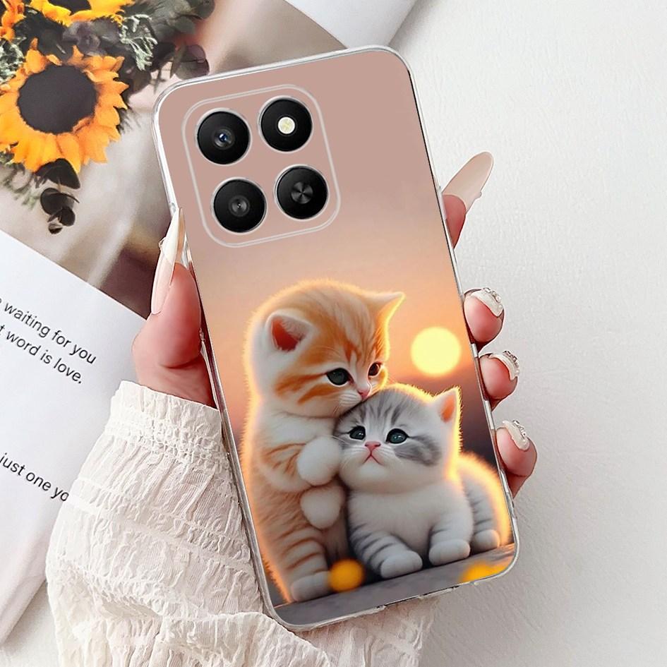 For Honor 400 Smart 2025 Case Fashion Bamboo Flower Soft Silicone Clear Bumper Protective Cover For Honor 400 Lite ABR-NX1 Funda