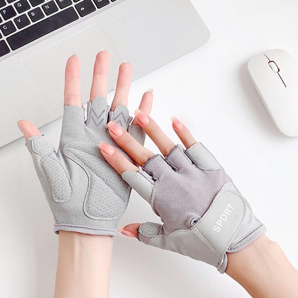 Half Finger Fingerless Gloves Non-Slip Exercise Gloves Quality Fitness Gloves Men