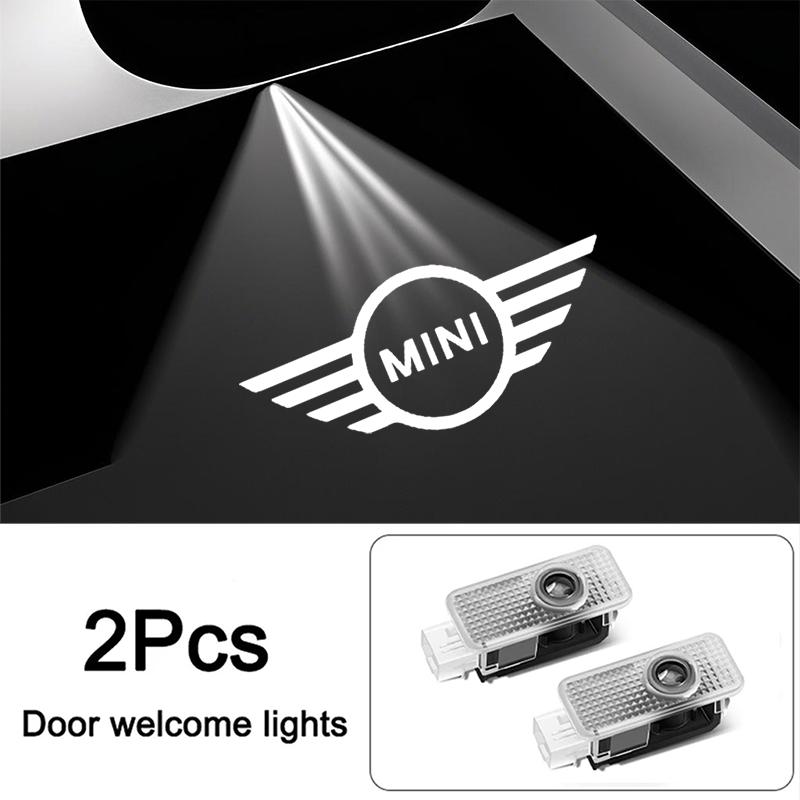 Led HD Car Door Logo Welcome Light Projector Lamps Accessories For MINI Cooper S Works JCW R55 R56 R50 R53 R60 R61 F54 F55 F56. hvmqy88