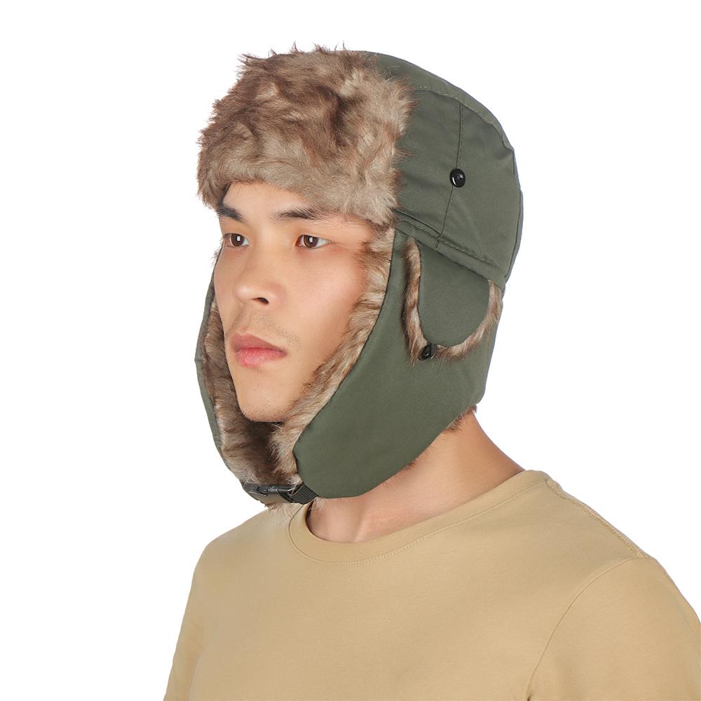 Outdoors Trapper Earflap Winter Hats Russian Ushanka Winter Cap Ski Hat