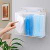 1/2/3 Grids Glove Storage Box Transparent Gloves Dispenser Box Practical Mask Dispenser  Earplugs
