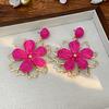 1 пара женских сережек-капель в форме цветка, милые серьги-гвоздики, ювелирные изделия, подарок, банкет, танец, вечеринка, свидание, повседневная одежда