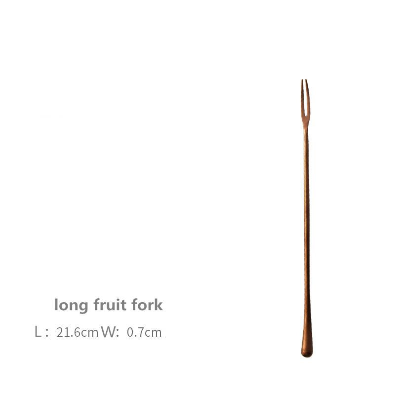 Столовая посуда в японском стиле Old Western, нож для стейка в стиле ретро, вилка-ложка, ложка для размешивания кофе, розовое золото, нержавеющая сталь 304