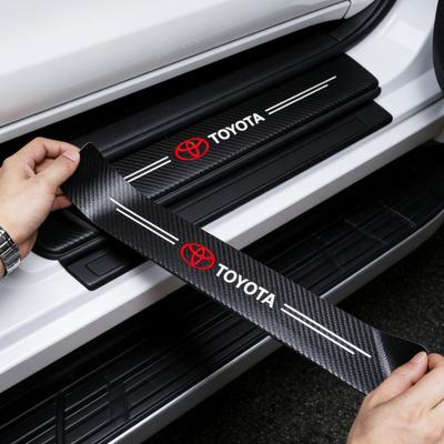 Наклейки-защитные на пороги автомобиля Прозрачный Декор Наклейка Пороговая полоса Для GRsport Crown Hilux Aygo Auris Camry