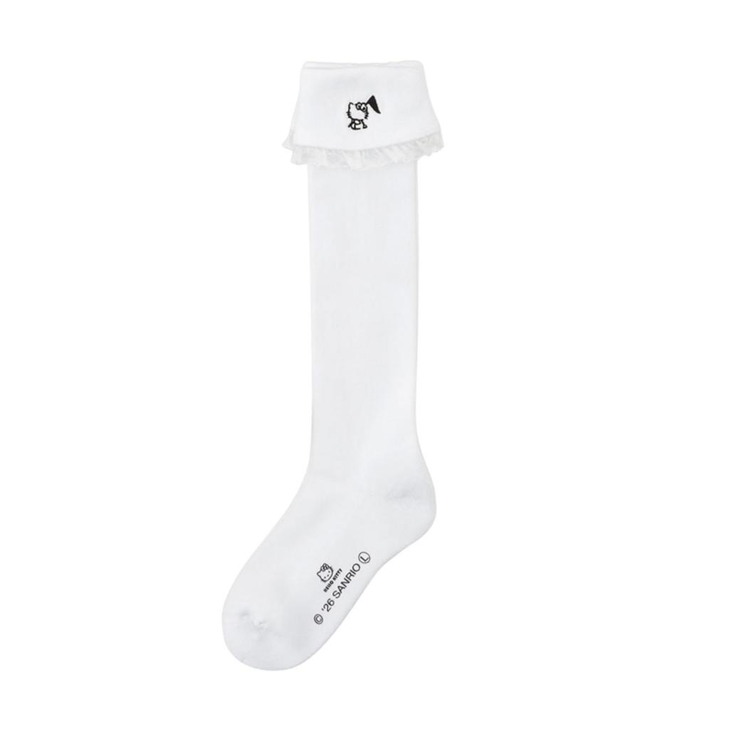 Sanrio High Socks Hello Kitty White Sanrio Sports Golf 943533 (SANRIO) (Frill Design)