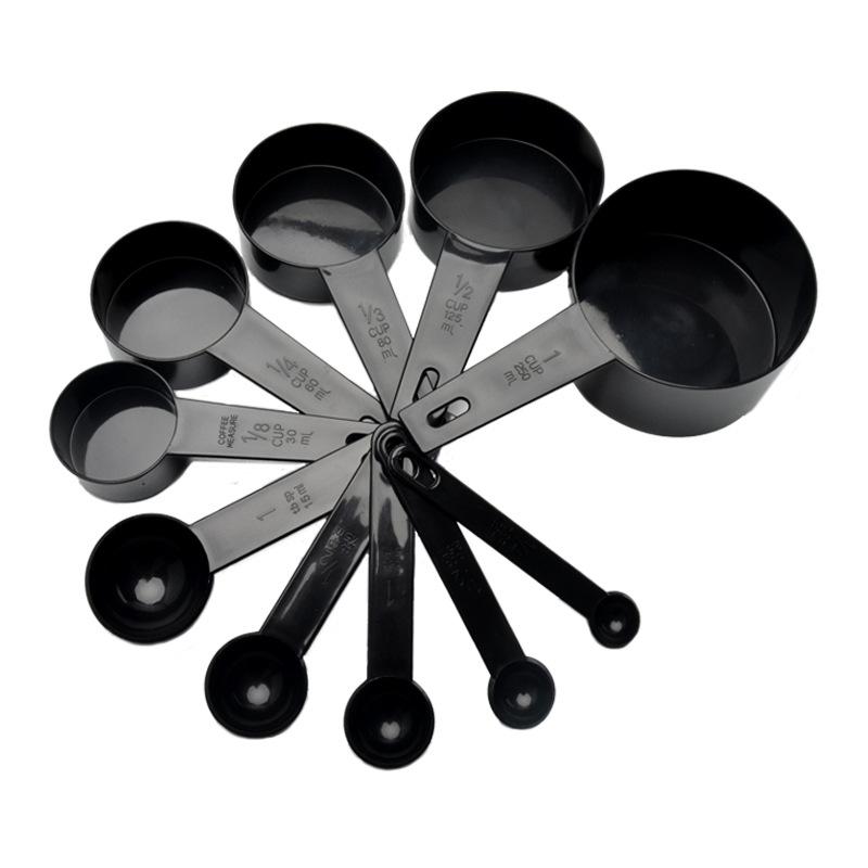 5/10pcs Kitchen Measuring Spoon Teaspoon Coffee Sugar Scoop Flexible Silicone Handle Cake Baking Flour Measuring Cups Cooking Tools