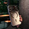 Эстетичный Люксовый Чехол с Магнитной Зарядкой MagSafe для iPhone 17 16 15 14 Pro Max Матовый Стекло Цветной Магнитный Жесткий Чехол