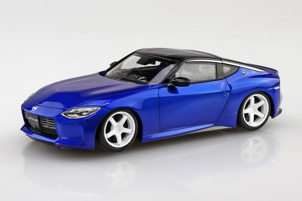 Aoshima Bunka Kyozai Масштаб Rakupla Snap Kit Nissan RZ34 Fairlady Z Custom Seiran Пластиковый Модельный Комплект (АОСИМА) 1/32 Нет. Колеса 17CU-SB, Синие,