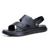Мужские сандалии от производителя 2025 года, летние, новые, с мягкой подошвой, нескользящие, для вождения, двойного назначения, повседневные, пляжные тапочки