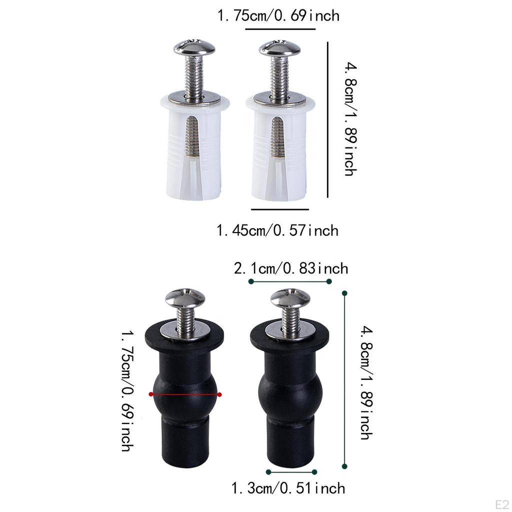 2 комплекта шурупов для сиденья унитаза болты для ванных принадлежностей быстросъемные крепежи DIY крепления