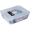 PYREX - 243P000/7046 - Plat Rectangulaire Avec Couvercle - 25cm * 19 Cm - Pyrex Cook & Freeze