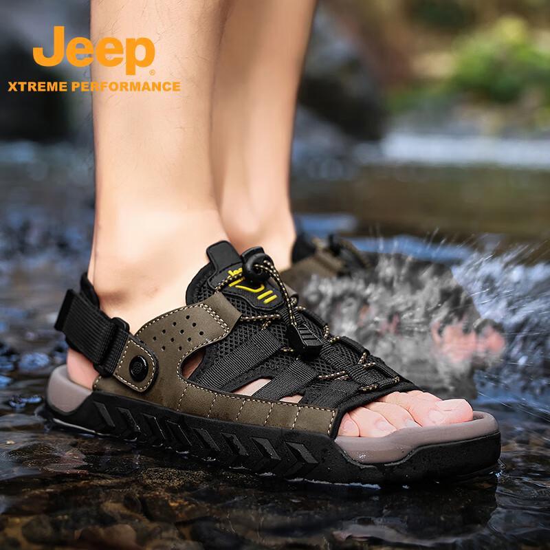 Jeep Мужские дышащие сандалии для улицы