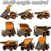 Экскаватор на радиоуправлении 4WD 4x4 из сплава Самосвал Бульдозер Радиоуправляемая модель RC Машина Строительная техника Игрушка Для детей Подарки