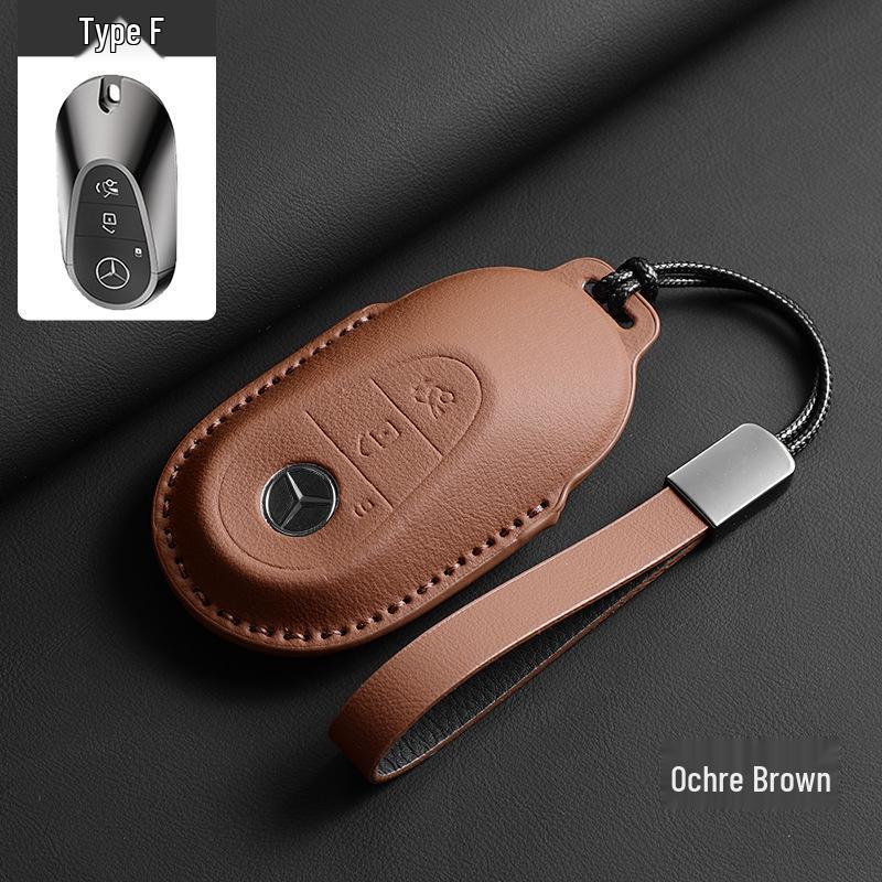 Mercedes-Benz Key Case - Genuine Leather for GLC, GLE, C-Class, E-Class