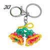 Decorative Handbag Charms Handmade Christmas Beaded Keychain, Xmas Tree Wreath Gift Box Bell Key Ring Santa Keyring, Backpack Hanging Decor for Party