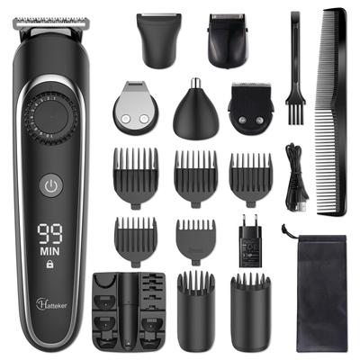 Машинка для стрижки волос Hatteker для мужчин/детей/младенцев Профессиональная беспроводная машинка для стрижки волос Триммер для бороды Мужской набор для стрижки KTY