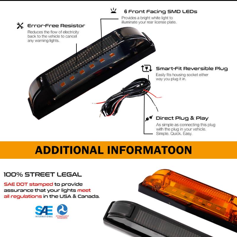 Amber /White LED Car Front Grille Light Assemblies with Wiring Harness Kit For Toyota FJ Cruiser 2007-2014 Parking/Driving Light