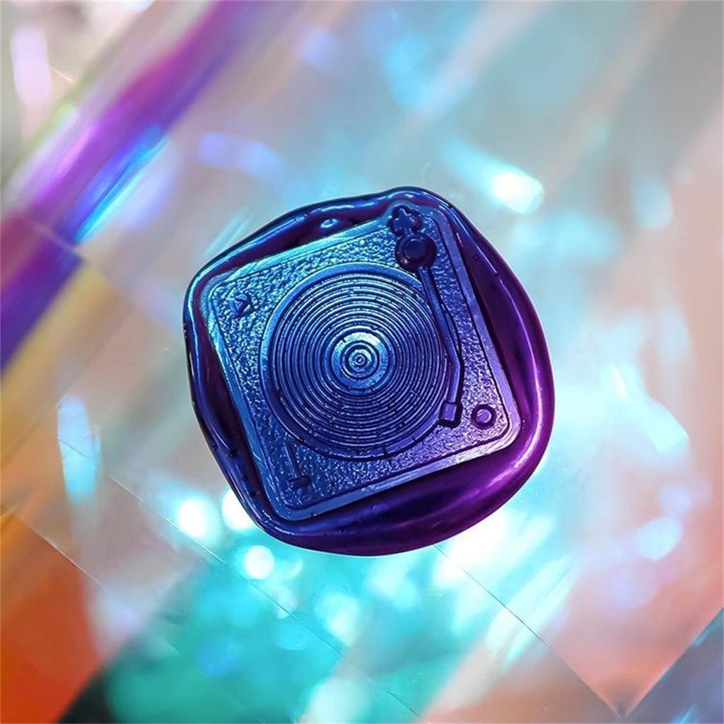 Печать из сургуча для запечатывания конвертов, приглашений, для DIY скрапбукинга, на музыкальную тематику, сменная головка для сургучной печати