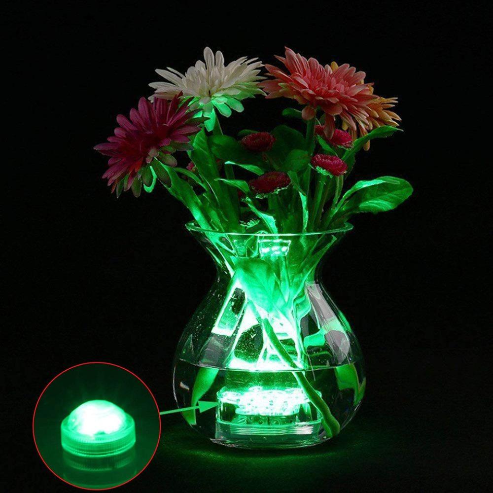 LED Underwater Light Battery Powered With Remote Control RGB Night Light Atmosphere Lamp