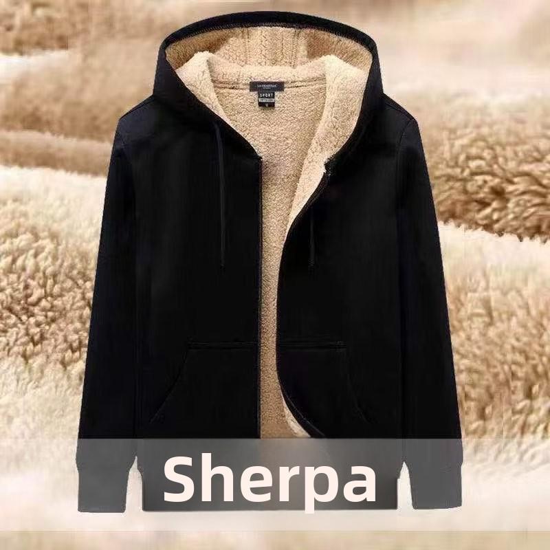 Мужской комплект Chaolun из толстовки с капюшоном и брюк для бега на бархатной подкладке: Повседневный спортивный костюм из двух частей из овечьей шерсти