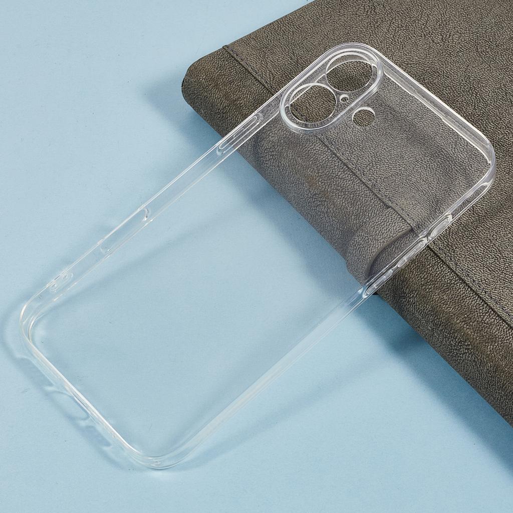 For iPhone 16 Case 1.2mm Ultra Thin Crystal Clear TPU Phone Cover