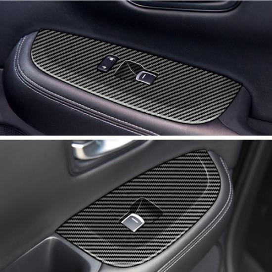 Carbon Fiber Car Window Switch Panel Cover For Honda HR-V HRV -2025