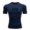 Men's Quick Dry Compression Workout T-Shirt, Stylish Spiky D