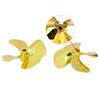 1pc Rc Boat 4 Blades Metal Propeller 4mm Dia 55/60mm Zinc Alloy Screw For 4mm Prop Shaft Rc Bait Boat