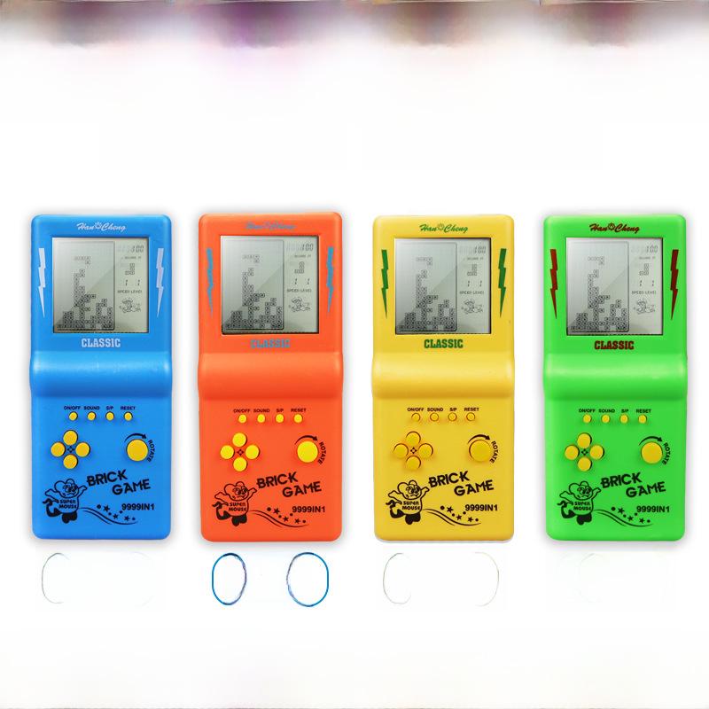 Игровая консоль Retro Tetris Handheld с большим экраном для детей - Классическая электронная игрушка в стиле ретро 80-х/90-х годов
