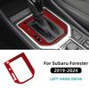 Для Subaru Forester 2019 2020 2021 2022 2023 2024 Наклейка из настоящего мягкого углеродного волокна LHD RHD Автомобильная рамка панели переключения передач