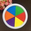 Fun 6-color Stamp Pad DIY Finger Painting Craft Card Making Handprint Suitable for Children Learning Educational Painting Toys