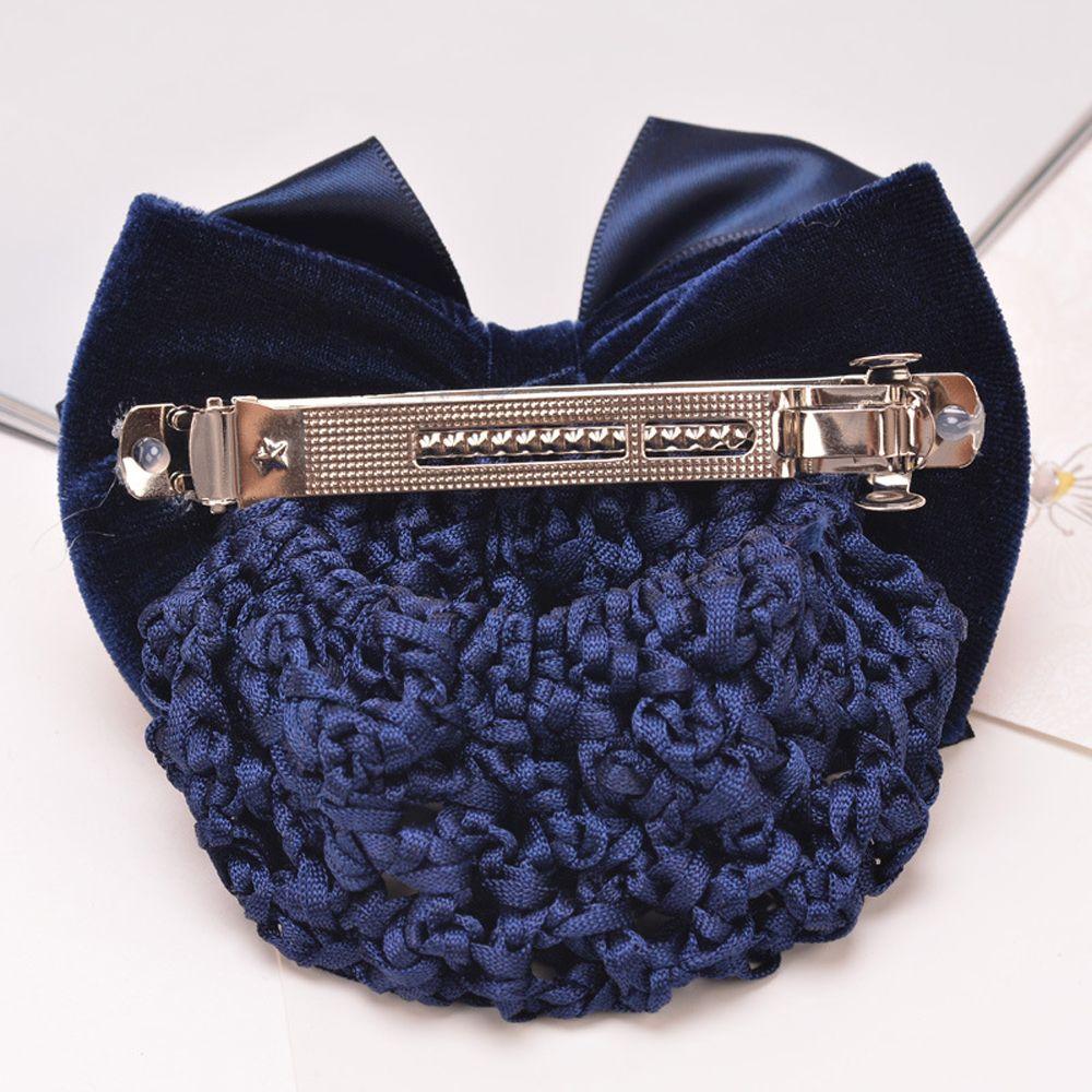 Nurse Hotel For Girls Zircon Ponytail Clip Women Spring Clips Hairgrips Cover Net Korean Bun Snood
