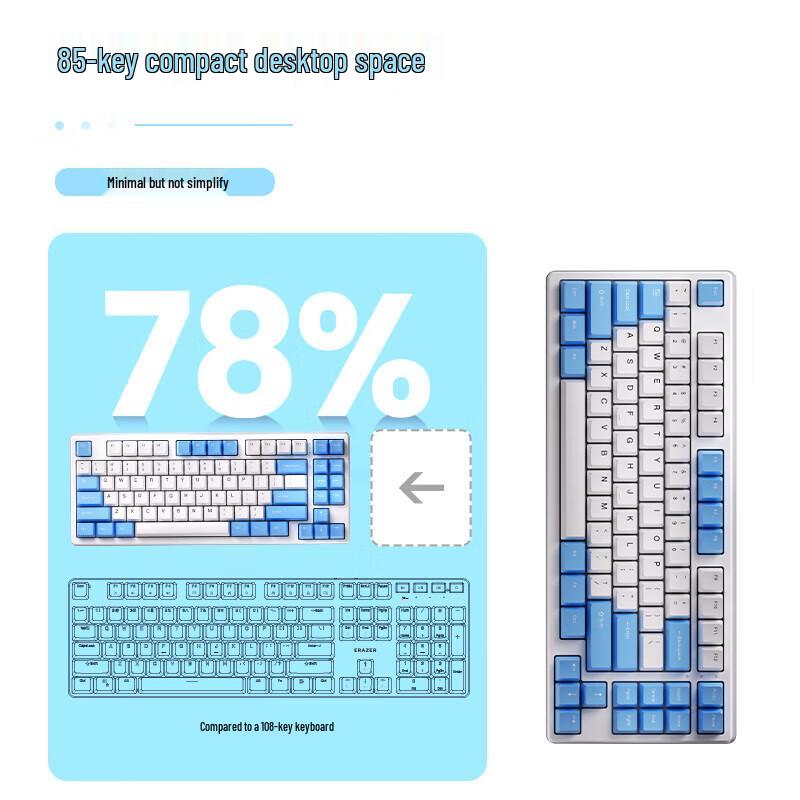 Lenovo E-neng-zhe Compact Wired Mechanical Keyboard