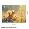 Of 4/6 Cute Warm-Colored Animal Squirrel Autumn Leaf Nature Scenery Placemats, Featuring a Soft Texture And Durable Design, Perfect for Home Kitchen