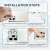 Защитное стекло Diamond Camera Protector для iPhone 16 15 14 13 12 11 Pro Max Lens Glass для iPhone 15 14 Plus 12 13 Mini Camera Protector Glass