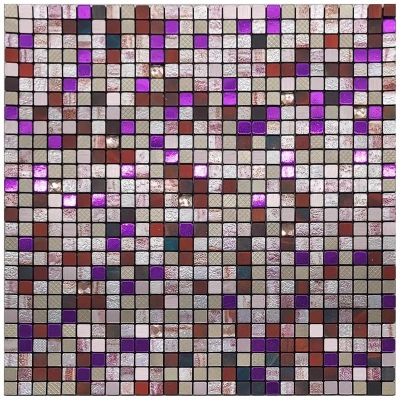 3D европейская гладкая металлическая мозаика настенная наклейка самоклеящаяся плитка кухня ванная комната бар гостиная ТВ фон настенный декор палка